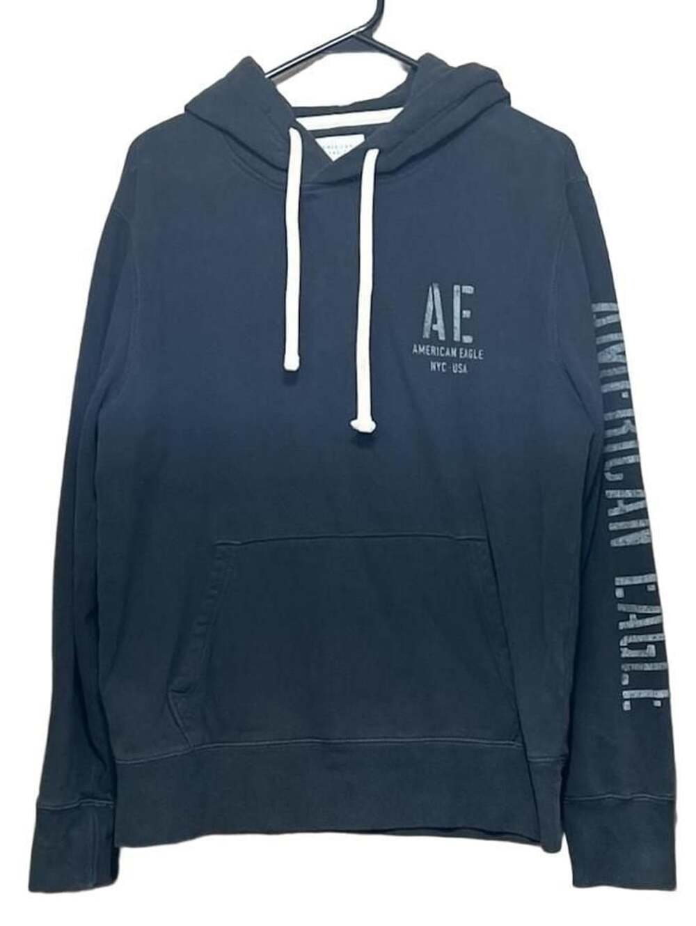 Men’s American Eagle Super Soft Logo Hoodie Size M Gray